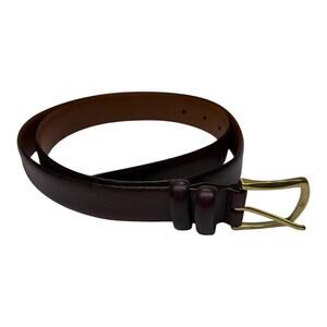 Men's Wearhouse Brown Full Grain Italian Leather Dress Belt - Men's Size 36/90